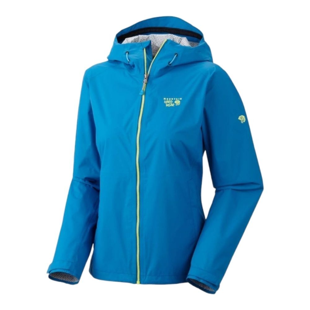 Mountain Hardwear Hardware Plasmic Rain Jacket Windbreaker Blue Aqua Teal XS